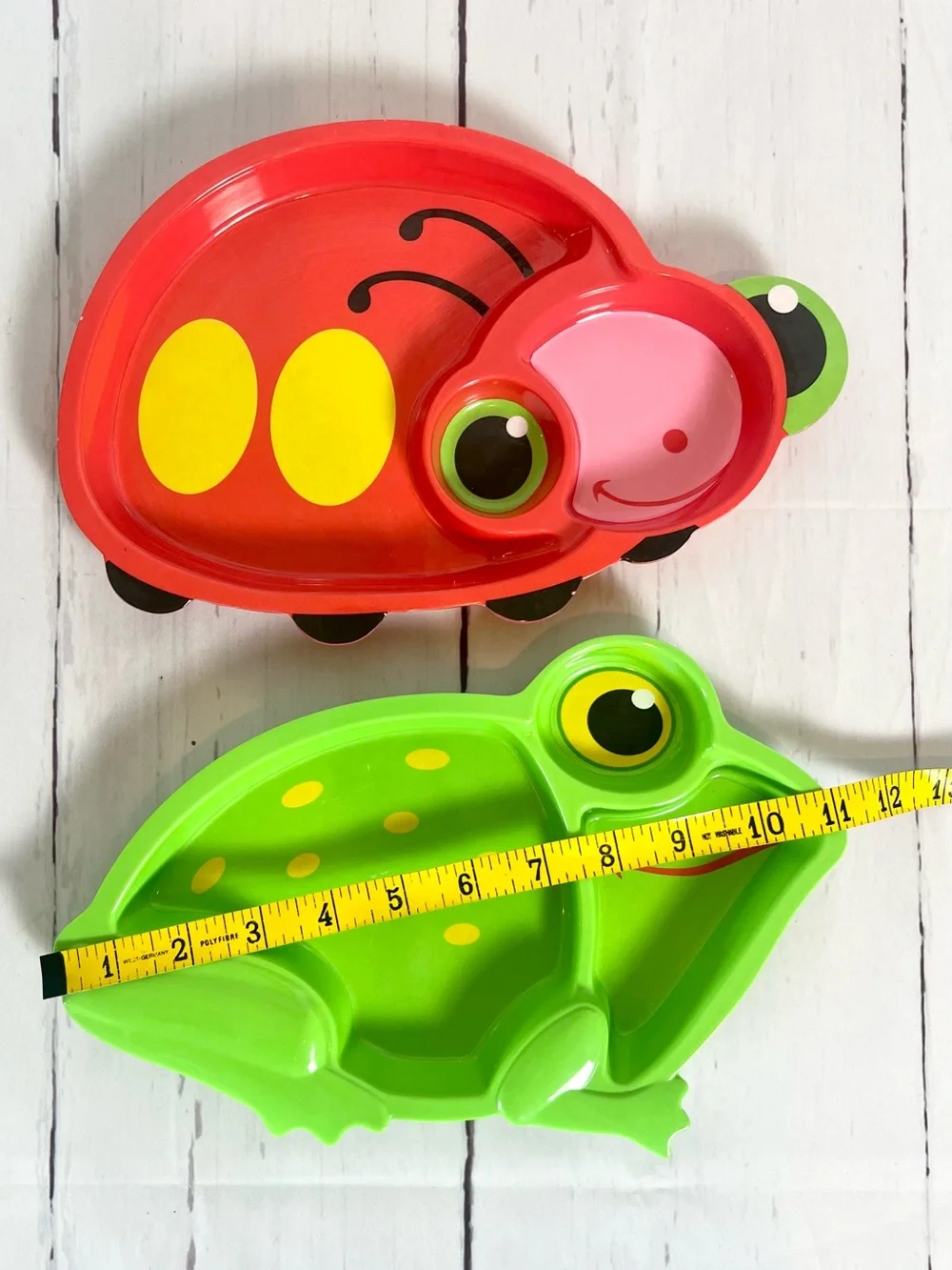 Melissa & Doug Sunny Patch Mollie & Froggy Melamine Kids Plates Set of 2